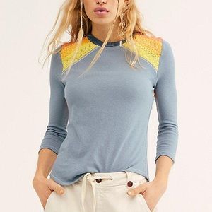 NWT free people In Rainbows Top